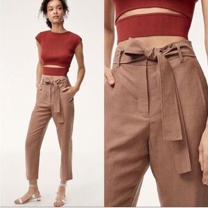 ARITZIA Wilfred Jallade/Tie Front Pants